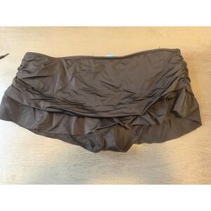 SKIRTED black OCEAN AVENUE  swimsuit bikini bottom size XL